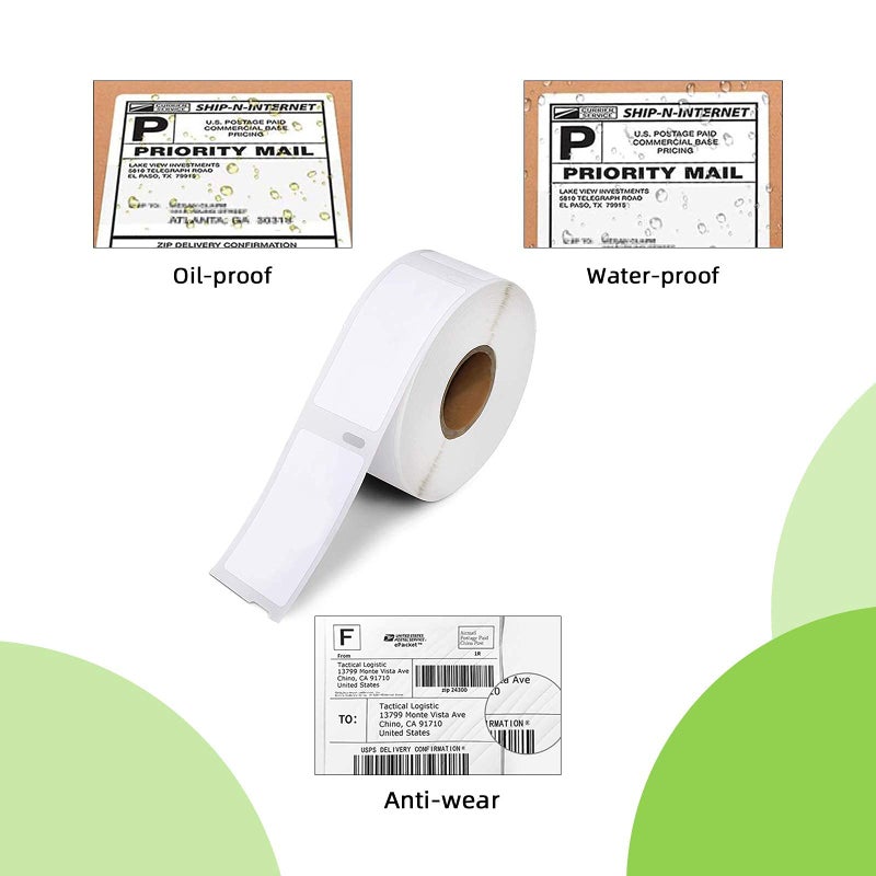 Anylabel Compatible 1" x 2-1/8" Multipurpose Direct Thermal Labels Replacement for DYMO 30336 Barcodes Address Postage, Compatible with Rollo, DYMO 4XL & Zebra Printers (12 Rolls, 500 Labels/Roll) - Image 5